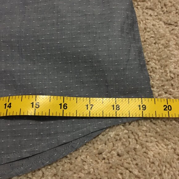 Tom Tailor Grey and White Dot Texture Cotton Button Down Dress Shirt - Picture 12 of 14